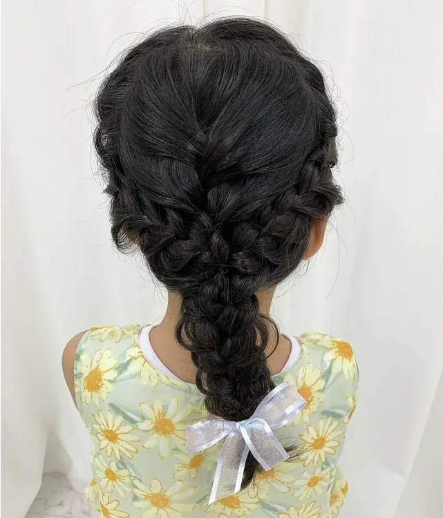 キッズ通常ヘアヘアセットイメージ